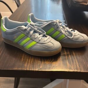 Adidas Sneakers in Blue and Neon Green